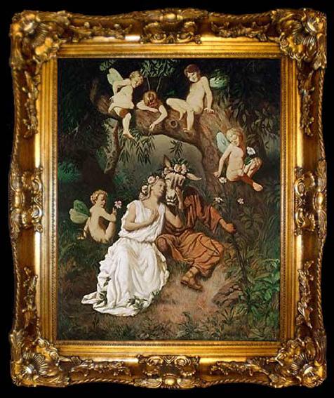 framed  ROBERT, Hubert Titania in ihrer wunderbaren Tauschung begriffen, ta009-2